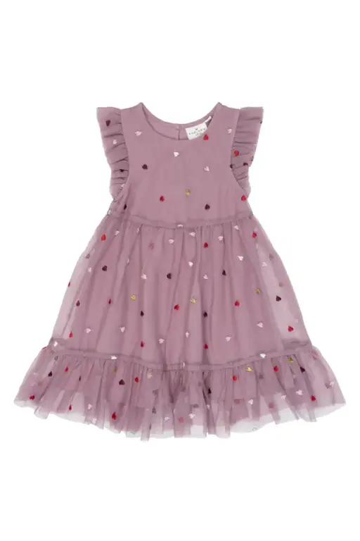 The New Siblings Vadia Mesh Kjole - Elderberry - 80