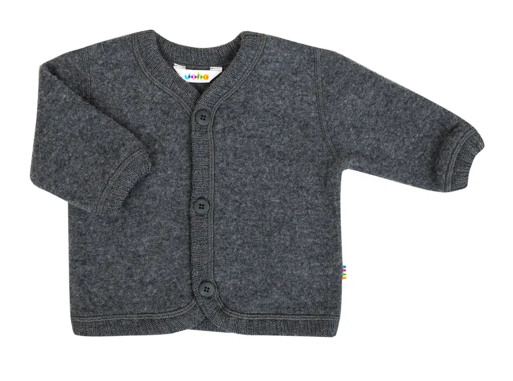 Uld Cardigan - Coke Melange - 80