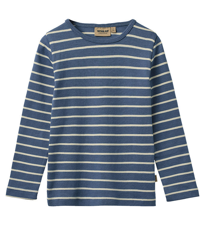 Wheat Bluse - Stig - Blue Stripe Wheat Bluse - Stig - Blue Stripe