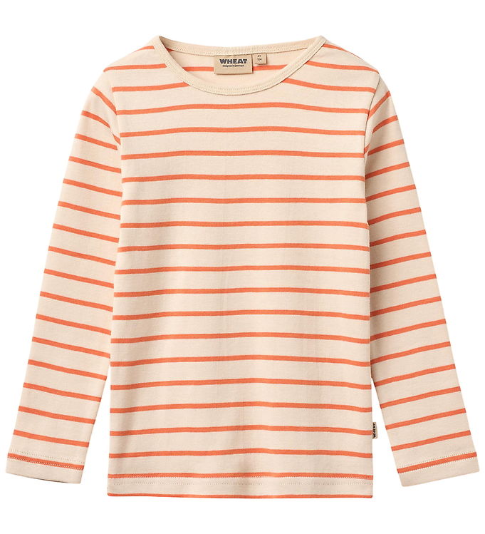 Wheat Bluse - Stig - Orange Stripe Wheat Bluse - Stig - Orange Stripe
