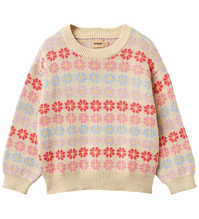 Wheat Bluse - Strik - Harlow - Sandshell Flowers Wheat Bluse - Strik - Harlow - Sandshell Flowers
