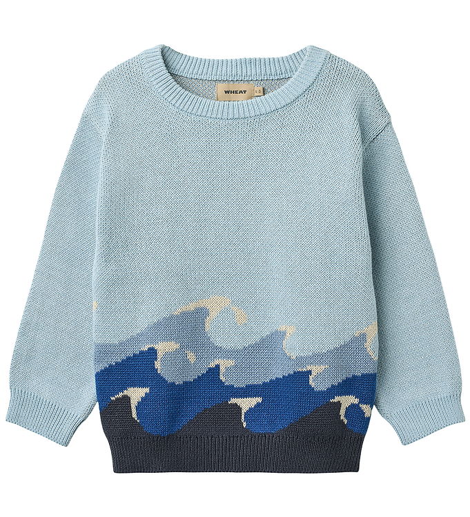 Wheat Bluse - Strik - Knud - Summer Sky Wheat Bluse - Strik - Knud - Summer Sky