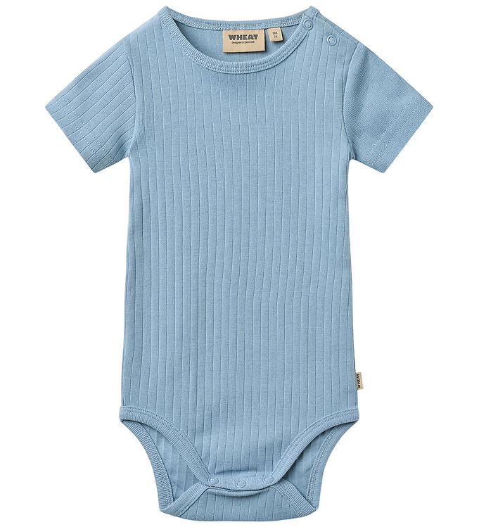 Wheat Body k/æ - Rib - Edvald - Faded Denim Wheat Body k/æ - Rib - Edvald - Faded Denim