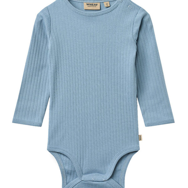 Wheat Body l/æ - Rib - Berti - Faded Denim Wheat Body l/æ - Rib - Berti - Faded Denim