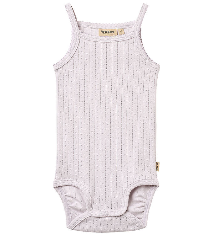 Wheat Body u/æ - Rib/Hulmønster - Ellen - Purple Light m. Blonde