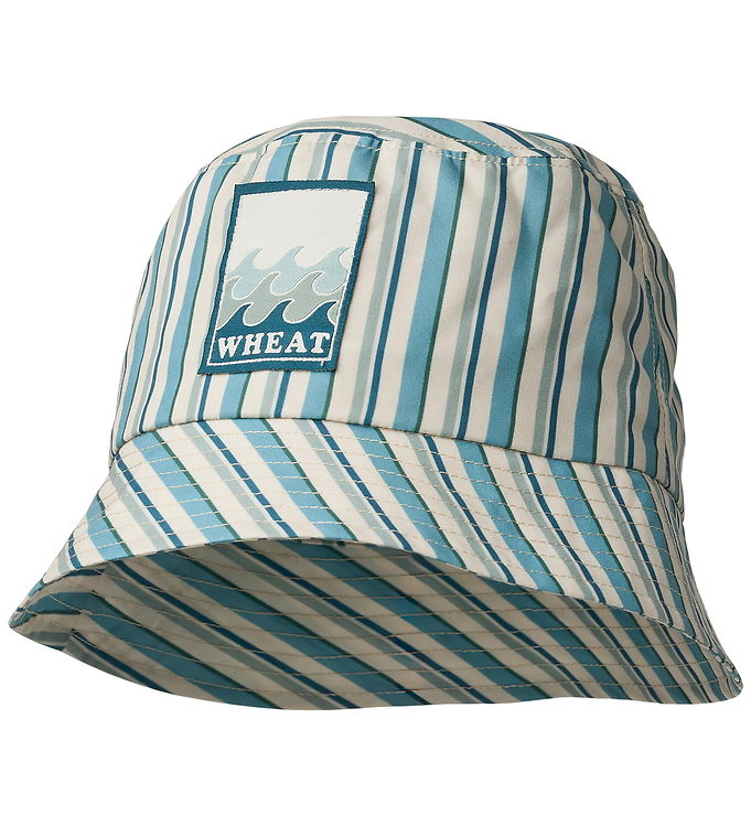 Wheat Bøllehat - Tilo - Aqua Stripe
