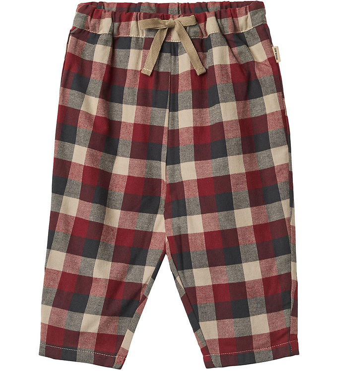 Wheat Bukser - Arne - Red Blue Check Wheat Bukser - Arne - Red Blue Check