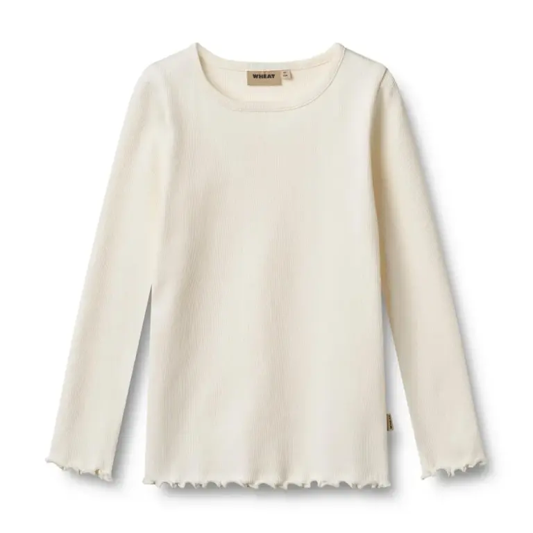 Wheat Ida Langærmet Top - Ivory - 116
