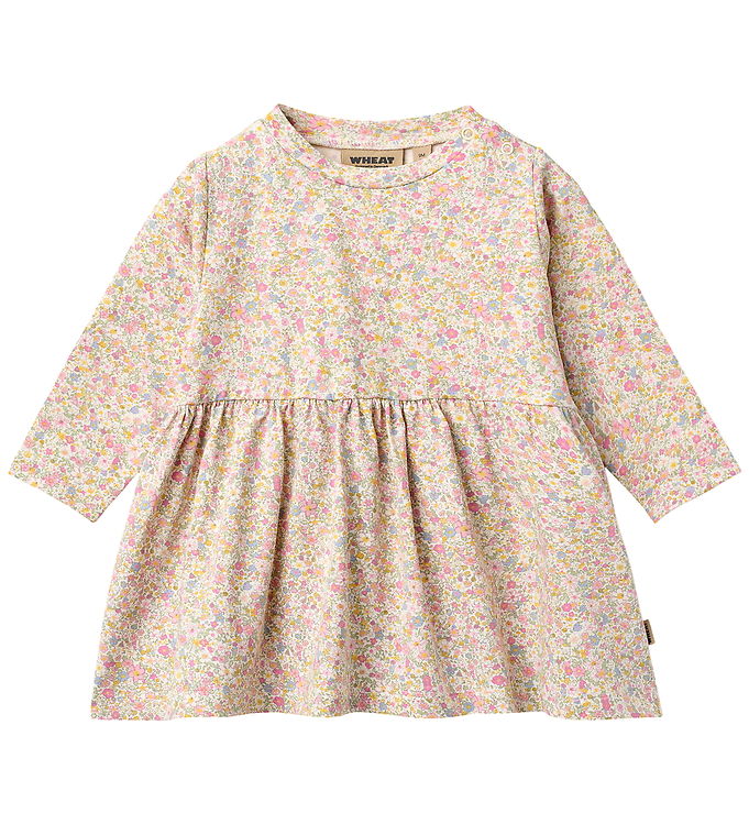 Wheat Kjole - Sessa - Blush Flower Meadow Wheat Kjole - Sessa - Blush Flower Meadow