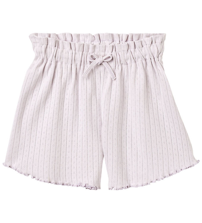 Wheat Shorts - Rib/Hulmønster - Ina - Purple Light Wheat Shorts - Rib/Hulmønster - Ina - Purple Light