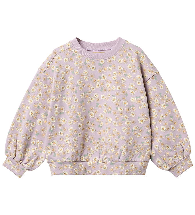 Wheat Sweatshirt - Lia - Lavender Daisies Wheat Sweatshirt - Lia - Lavender Daisies