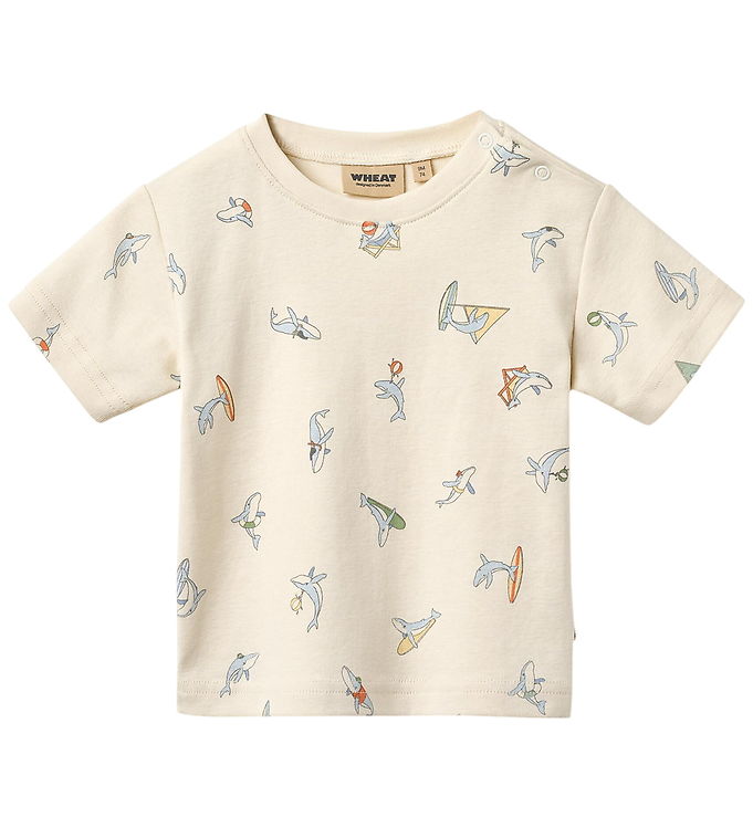 Wheat T-shirt - Fabian - Whale Friends Wheat T-shirt - Fabian - Whale Friends