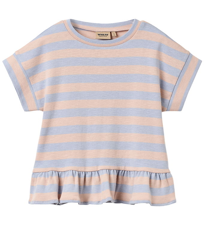 Wheat T-shirt - Marie - Powder Stripe Wheat T-shirt - Marie - Powder Stripe