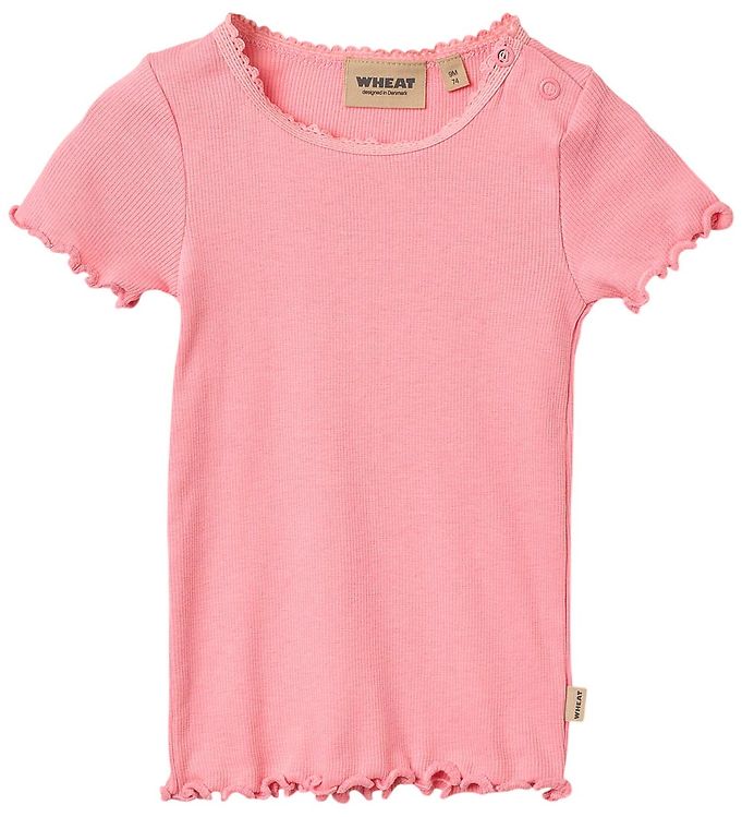 Wheat T-shirt - Rib - Katie - Bubblegum Wheat T-shirt - Rib - Katie - Bubblegum