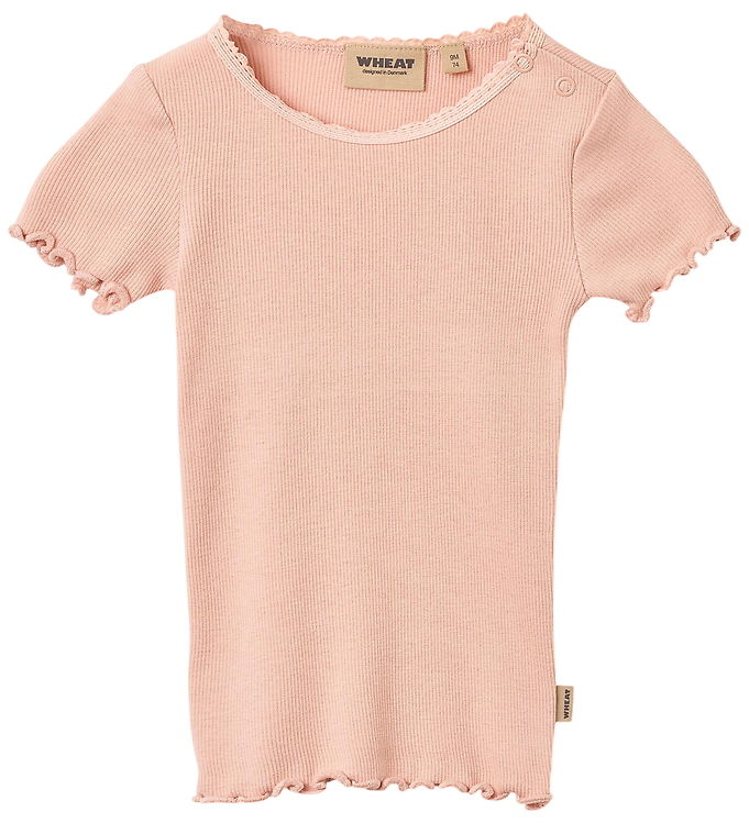 Wheat T-shirt - Rib - Katie - Rose Cloud Wheat T-shirt - Rib - Katie - Rose Cloud