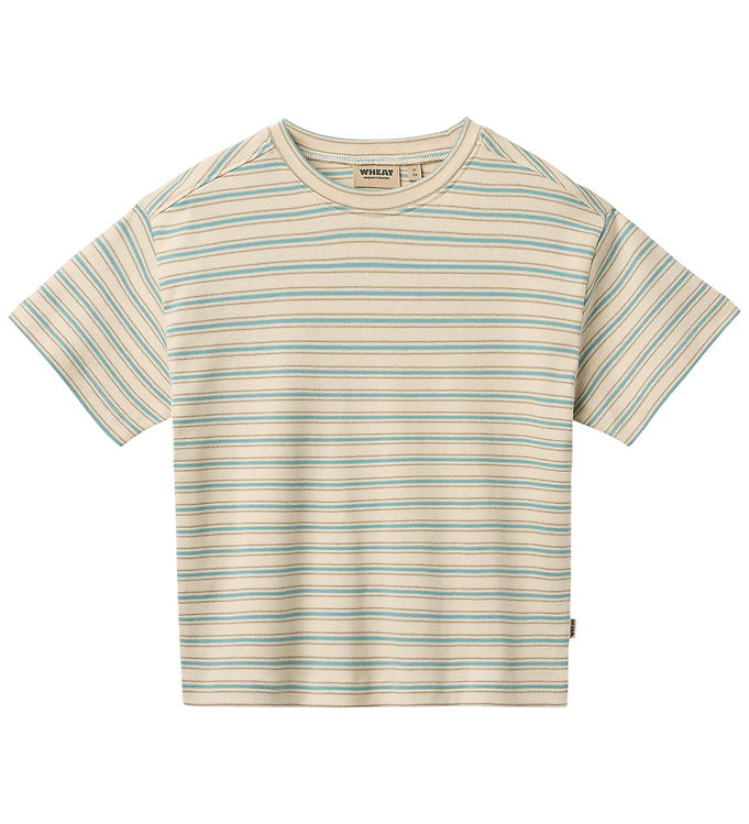 Wheat T-shirt - Tommy - Spring Lake Stripe Wheat T-shirt - Tommy - Spring Lake Stripe