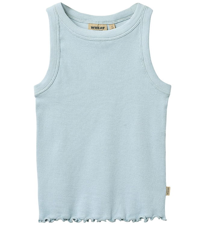 Wheat Top - Rib - Minka - Summer Sky