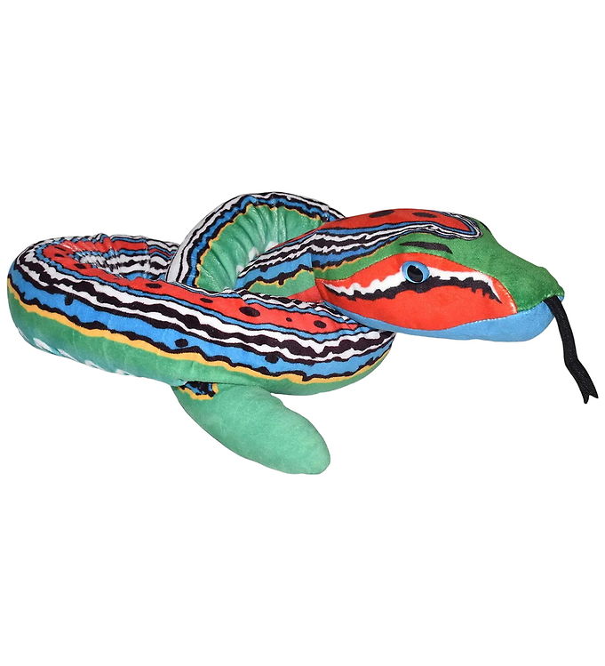Wild Republic Bamse - 137 cm - Green Blue Red Slange Wild Republic Bamse - 137 cm - Green Blue Red Slange