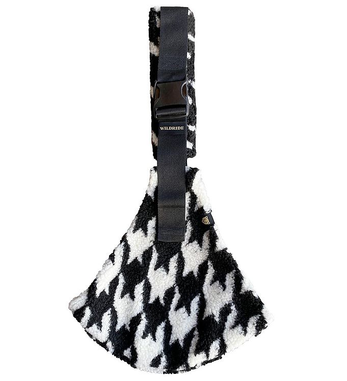 Wildride Bæresele - Teddy Houndstooth - Hvid/Black Pied de poule Wildride Bæresele - Teddy Houndstooth - Hvid/Black Pied de poule