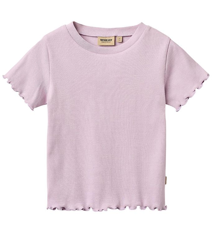 wheat T-shirt - rib - Alicia - Lavender wheat T-shirt - rib - Alicia - Lavender