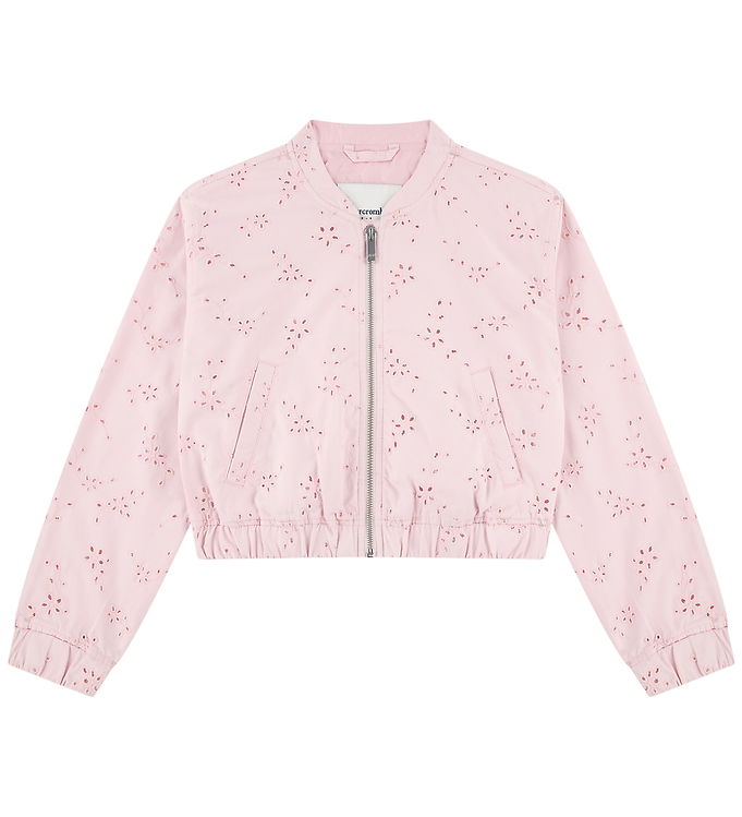 Abercrombie & Fitch Jakke - Bomuld/Viskose - Chalk Pink