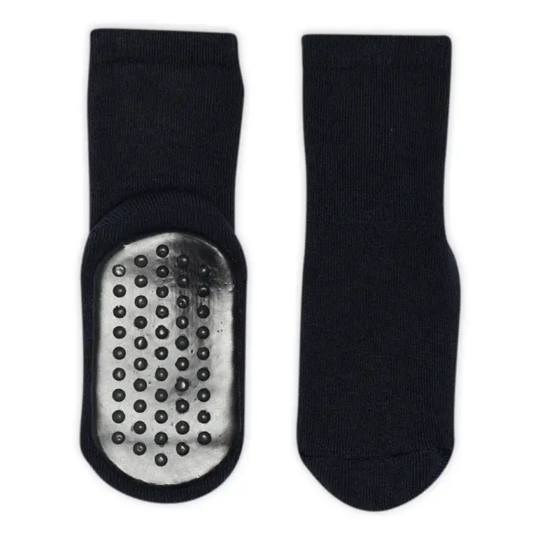 Ankelstrømpe Med Gummisål - navy - 22/24