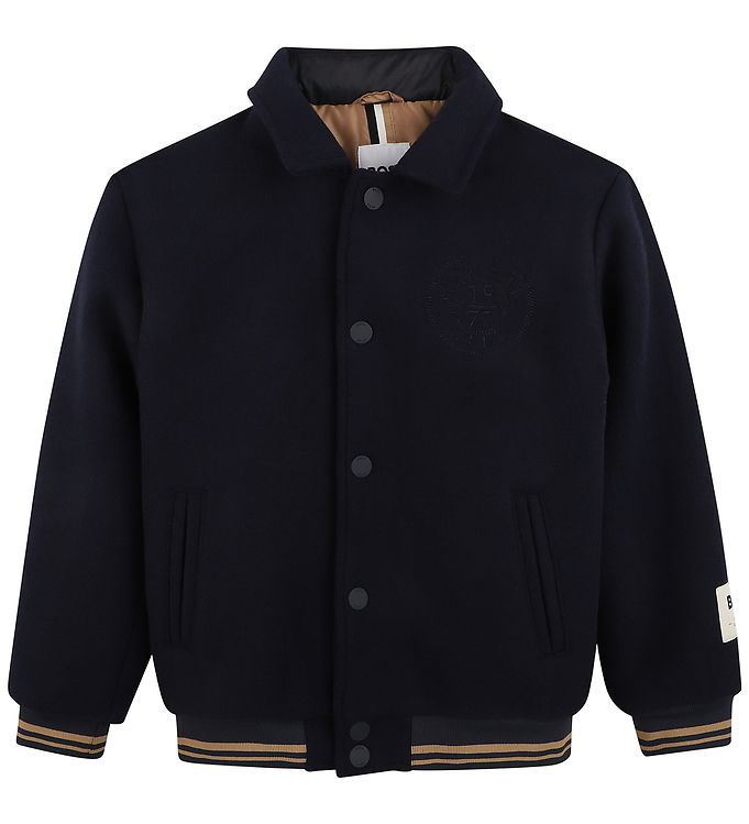 BOSS Jakke - Uld - Navy