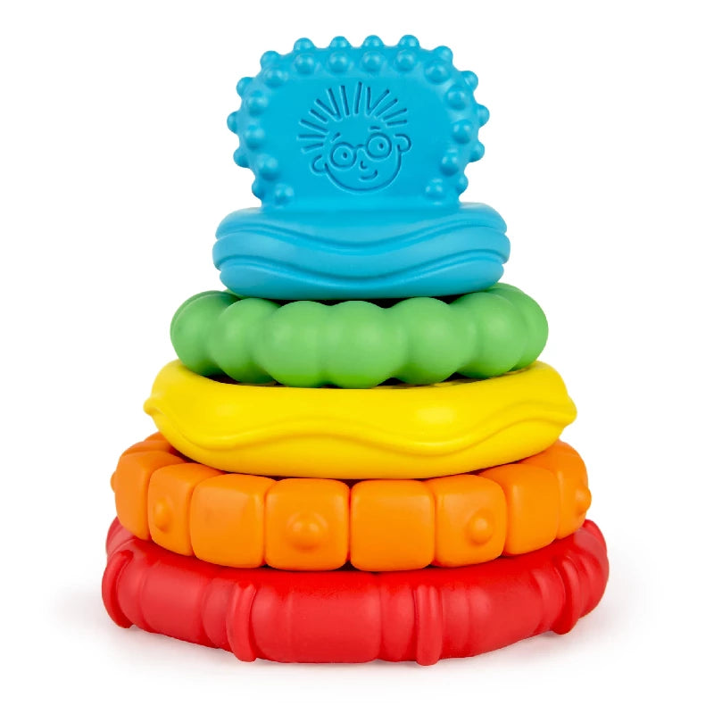 Baby Einstein Stack & Teethe Multi - Tekstur Legesæt Med Bideringe Baby Einstein Stack & Teethe Multi - Tekstur Legesæt Med Bideringe