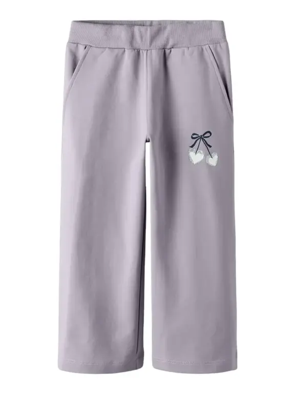 Basalt Sweat Wide Bukser - Lavender Gray - 104