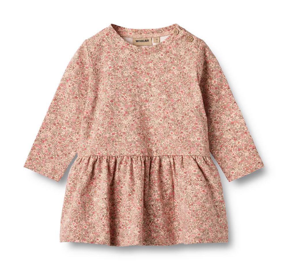 Bessie Jersey Kjole - Rose dust flower meadow - 6 MDR. Bessie Jersey Kjole - Rose dust flower meadow - 6 MDR.