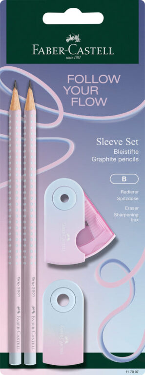 Blistersæt Faber Castell Grip Flowedition Sleeve Blushingsky