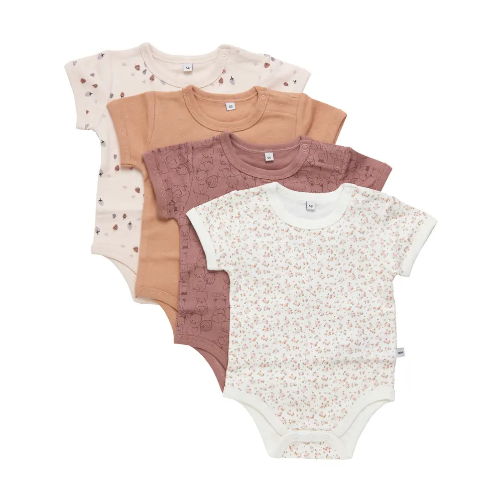Body Kortærmet Med Print 4-Pak - 433 - 104 Body Kortærmet Med Print 4-Pak - 433 - 104