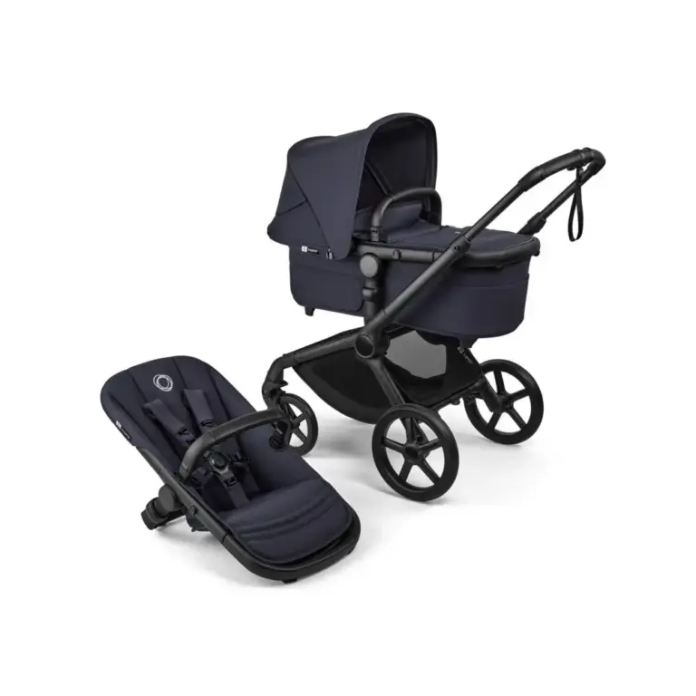 Bugaboo Fox 5 Renew Kombivogn - Black/Deep indigo