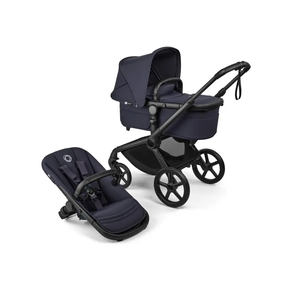 Bugaboo Fox 5 Renew Kombivogn - Black/Deep indigo