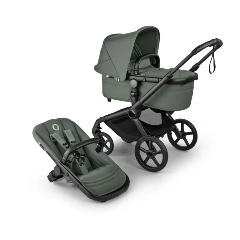 Bugaboo Fox 5 Renew Kombivogn - Black/Forest Green