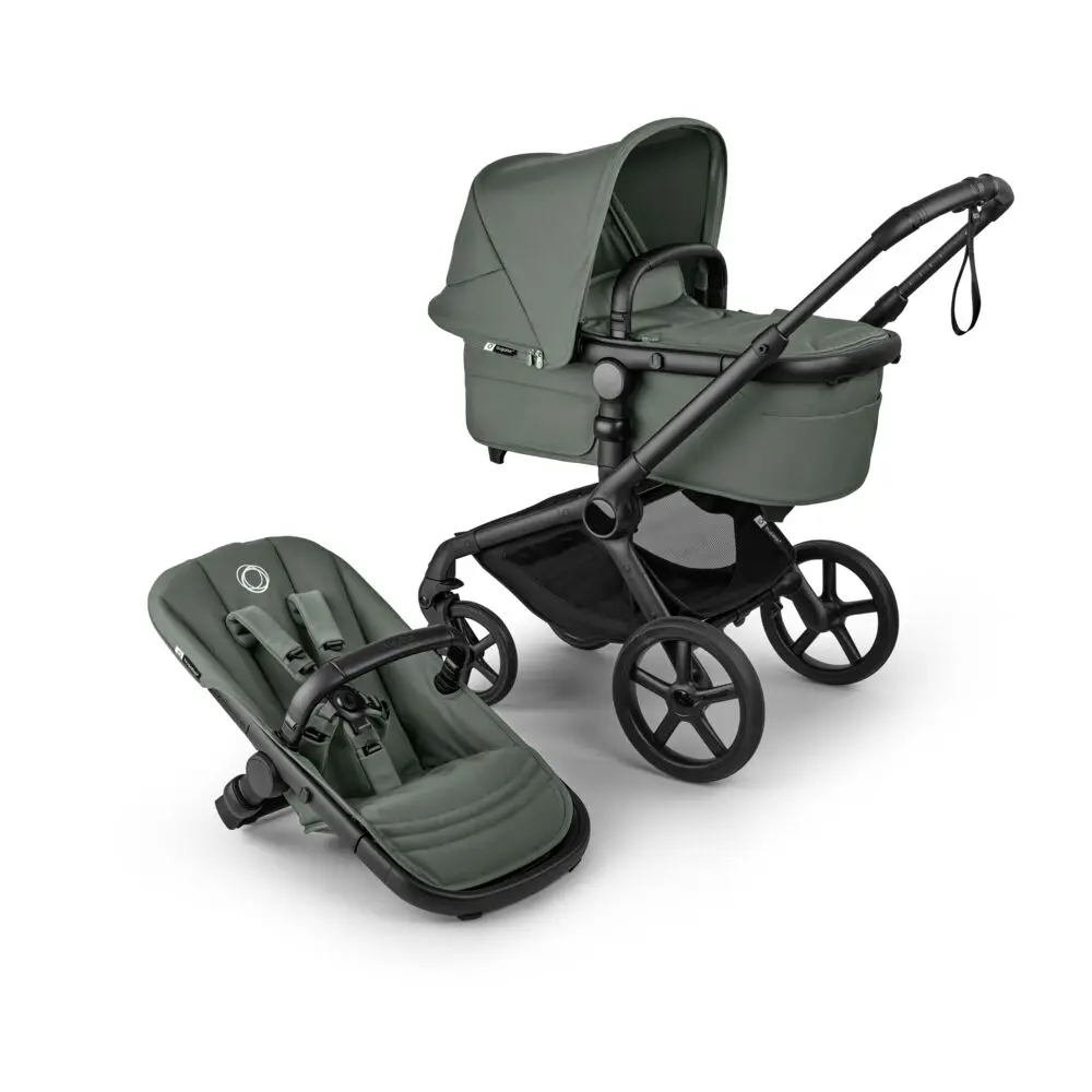 Bugaboo Fox 5 Renew Kombivogn - Black/Forest Green Bugaboo Fox 5 Renew Kombivogn - Black/Forest Green