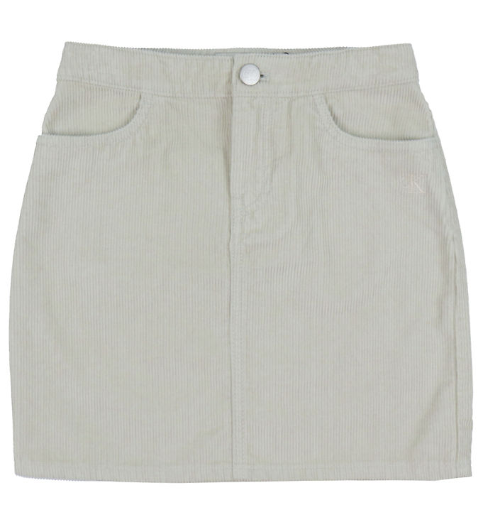 Calvin Klein Nederdel - Fløjl - Corduroy - Pelican Calvin Klein Nederdel - Fløjl - Corduroy - Pelican