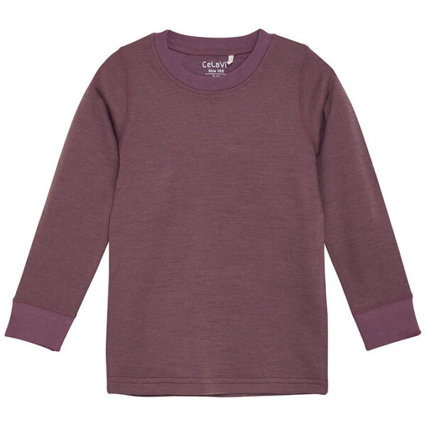 CeLaVi Bluse - Uld/Viskose - Marron