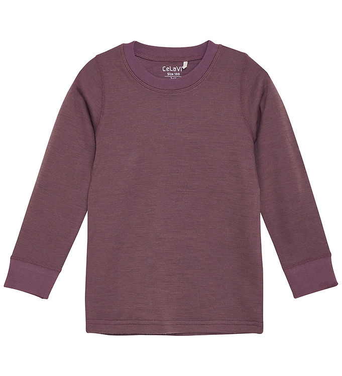 CeLaVi Bluse - Uld/Viskose - Marron