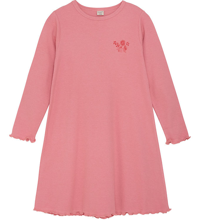 CeLaVi Natkjole - Rib - Powder Pink