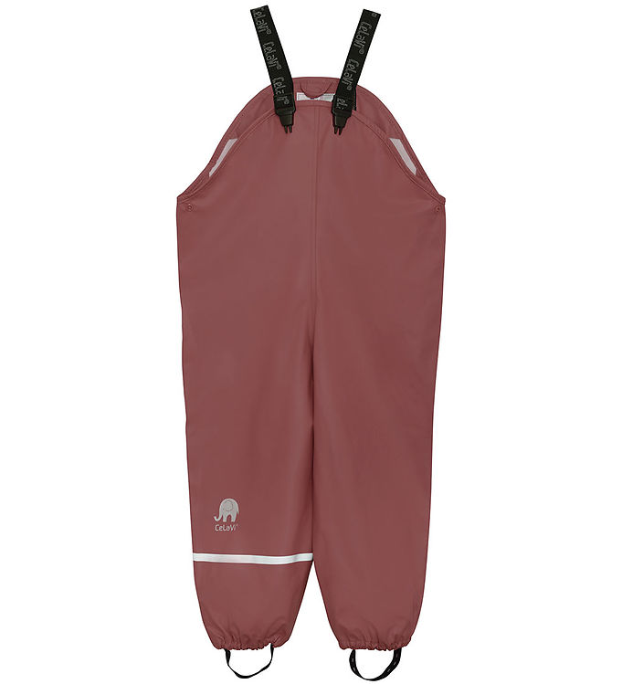 CeLaVi Regnbukser m. Seler - Recycled PU - Rose Brown CeLaVi Regnbukser m. Seler - Recycled PU - Rose Brown