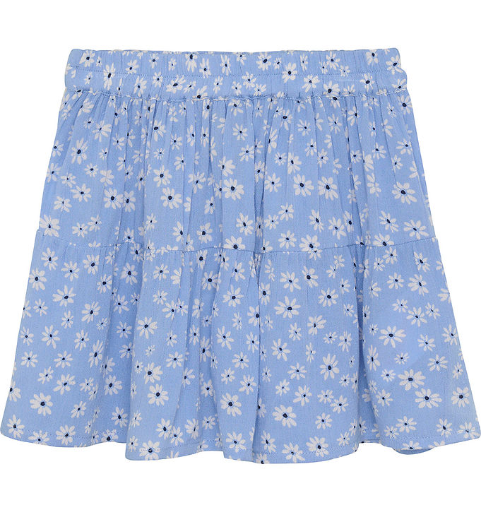 Creamie Nederdel - Flower Crepe - Bel Air Blue Creamie Nederdel - Flower Crepe - Bel Air Blue