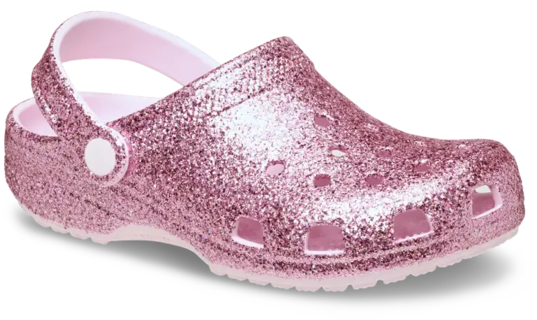 Crocs Classic Chunky Glitter Clog K - Pink Milk - 30/31