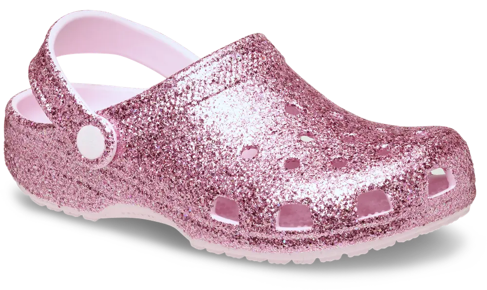Crocs Classic Chunky Glitter Clog K - Pink Milk - 30/31