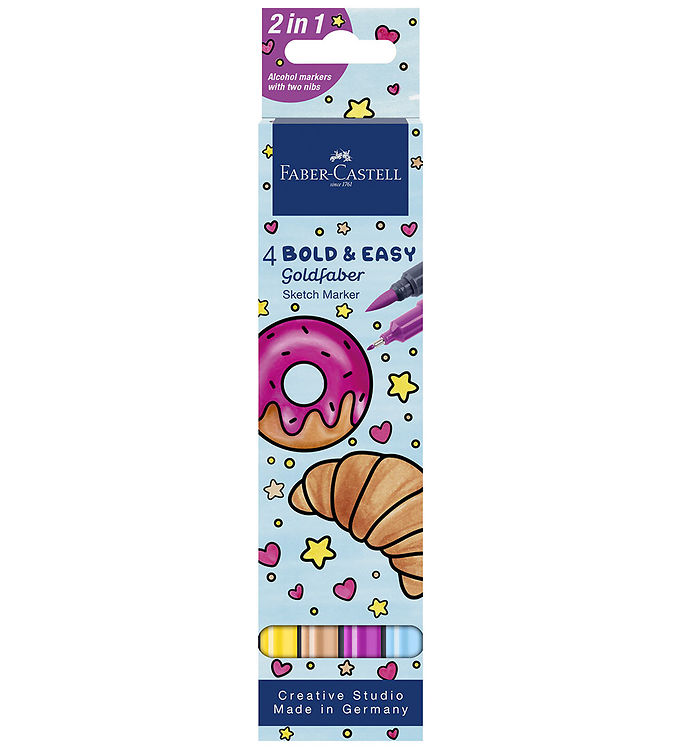 Faber-Castel Tuscher - Bold & Easy - 4 stk