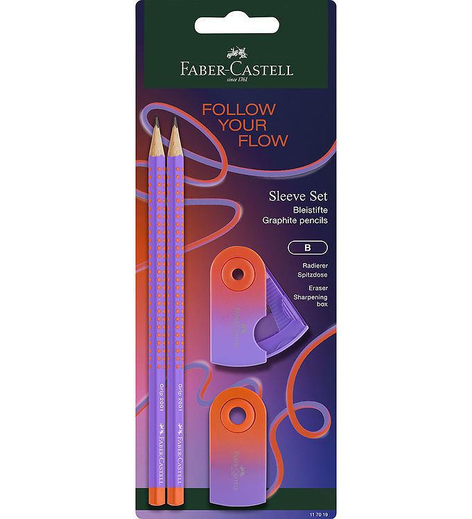 Faber-Castell Blyantsæt - Grip Flow - Punchy Melon