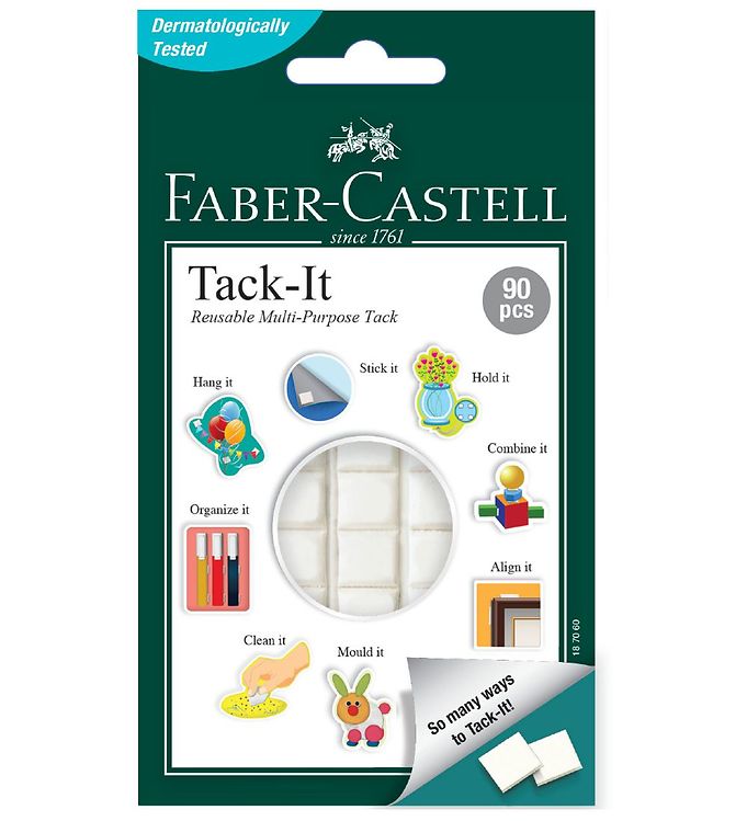 Faber-Castell Hæftemasse - Tack It - 90 stk. - Hvid