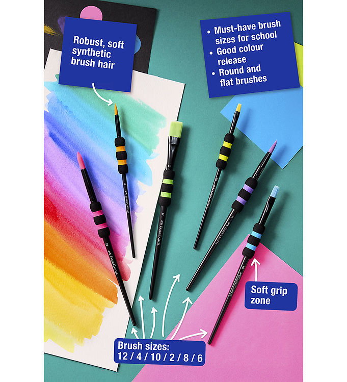 Faber-Castell Pensler - Soft Touch - 6 stk.