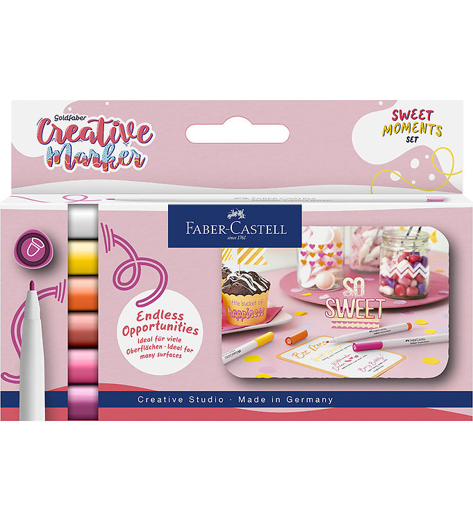 Faber-Castell Tuscher - Sweet Moments - 6 stk.