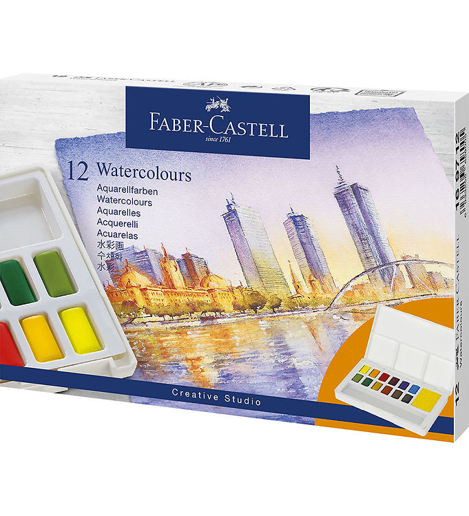 Faber-Castell Vandfarver - 12 stk.
